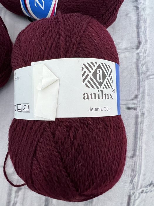 Włóczka w kolorze śliwki - 6 szt. ZORZA