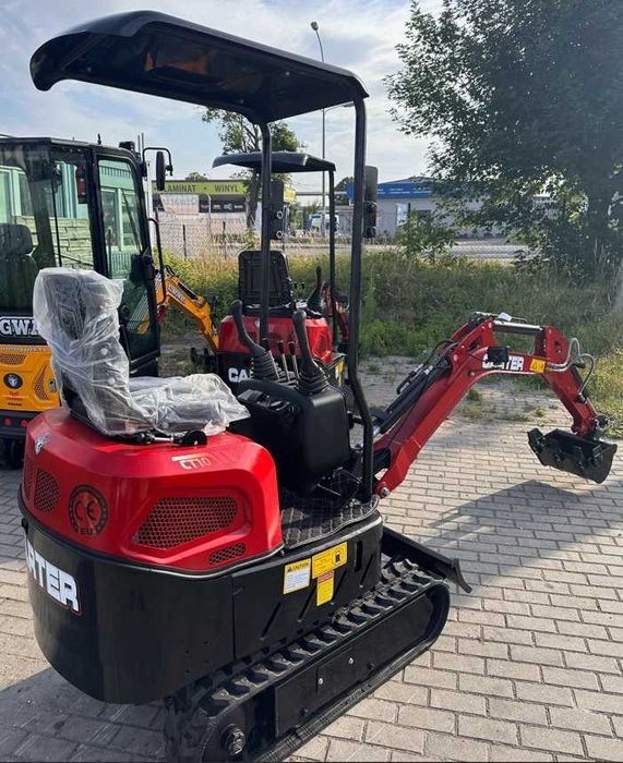 NOWA Minikoparka 1000kg 3 Łyżki CT10 Ramię Skrętne 84 cm SZEROKOŚCI