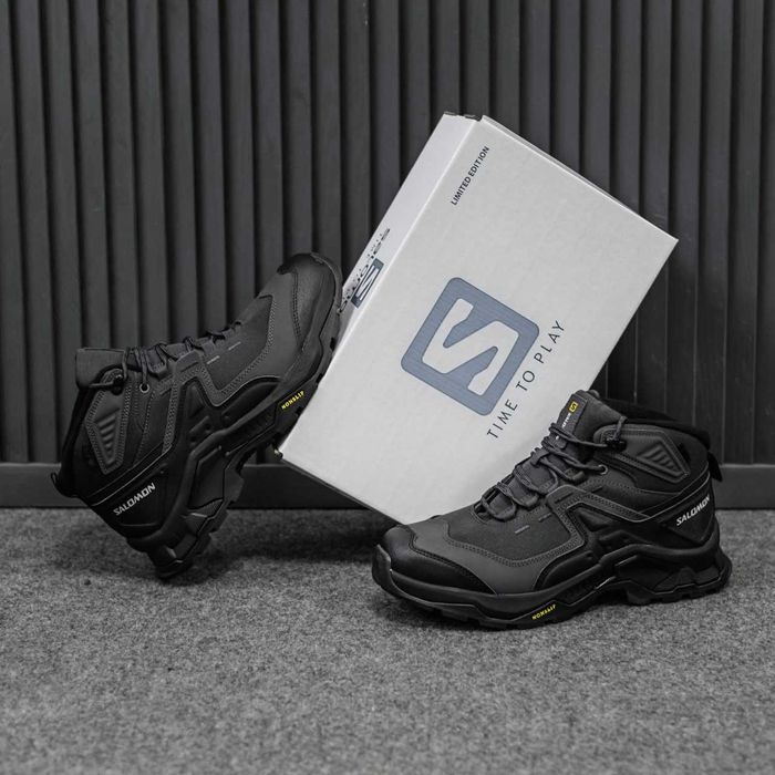 Кросівки зимові Salomon High Gore-Tex Black premium