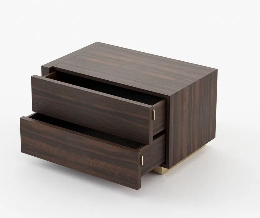 Conjunto quarto Laskasas NOVO (cama MUMBAI + mesas de cabeceira KIRA)