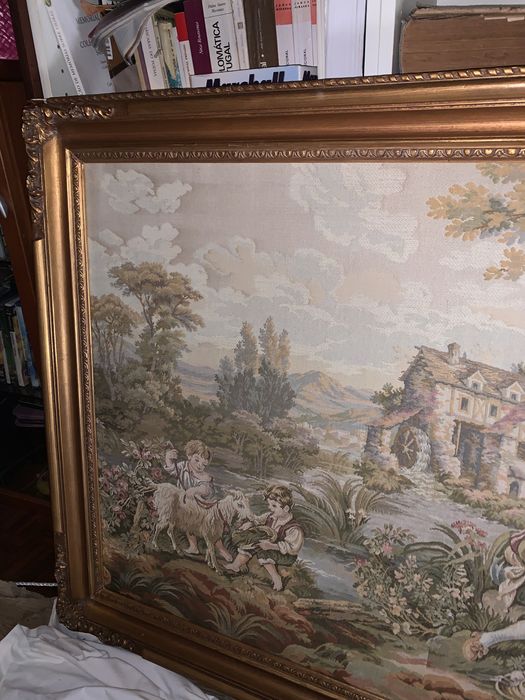 Quadro tapeçaria Gobelin