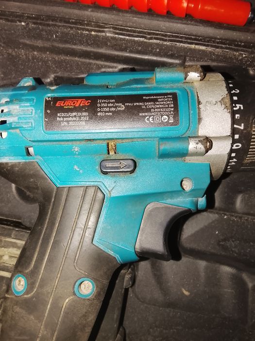 Wkrętarka akumulatorowa euroteck 21 volt