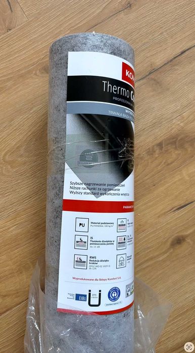 Podkład pod panele winylowe ogrzew. podłog. thermo 900+ 1,30 mm 8 m2
