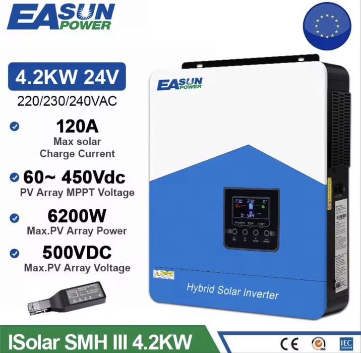 Гибридный инвертор Easun 4.2KW 24V