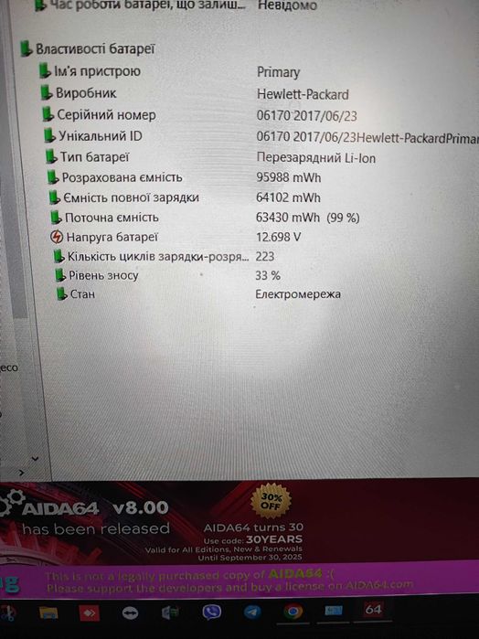 Ноутбук HP zBook 17 G3, FHD IPS, i7-6820HQ, 32 GB, M4000M 4 GB