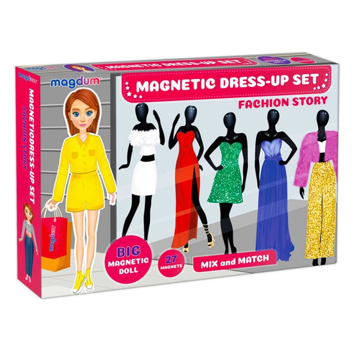 Гра магнітна настільна одягалка "Fashion story" Magdum ML4032-08 EN
