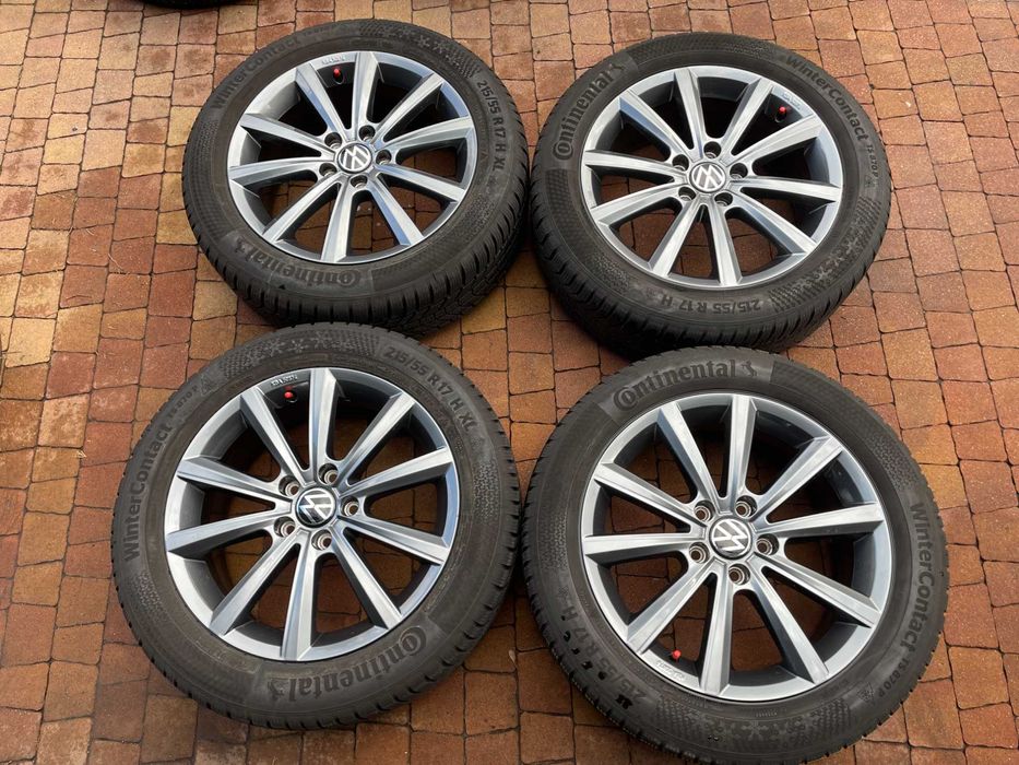 3953. Koła letnie Passat B9 oryginał 5x112 ET41 215/55/17 2024r 8mm