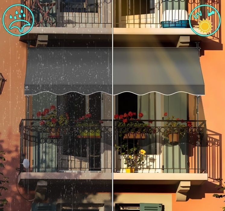 VOUNOT markiza okienna 2,5 m szara