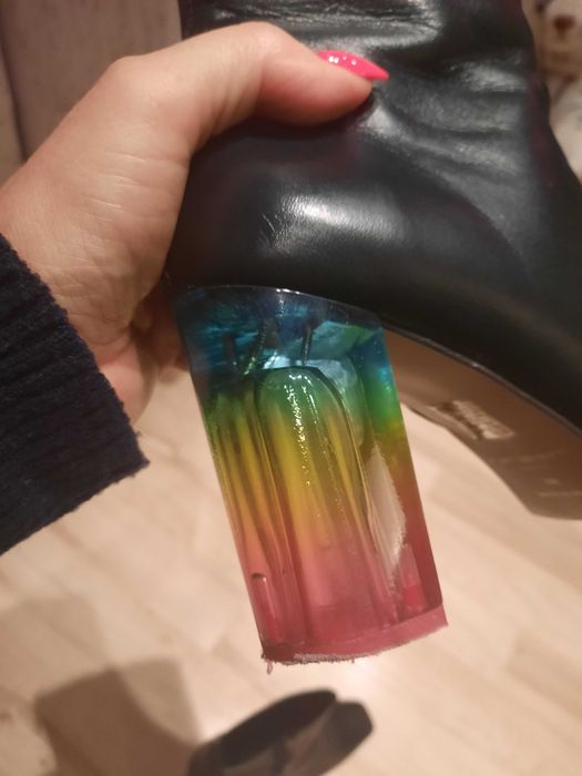 Buty botki  damskie  skórzane  Kurt Geiger  czarne 38