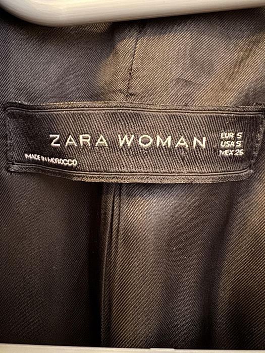 Płaszczyk dwurzędowy z wełną Zara S
