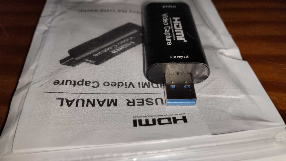 Placa de Captura Vídeo HDMI 4K USB - Novo para estrear