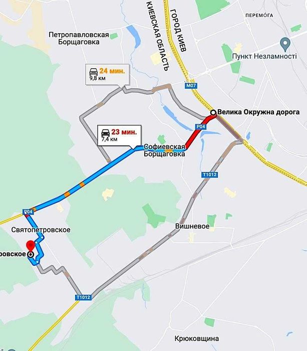 Ділянка під промисловість, виробництво 50 сот Святопетрівське