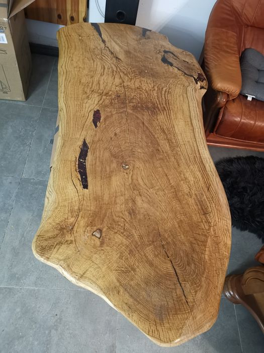 Dębowy stolik ława lite drewno