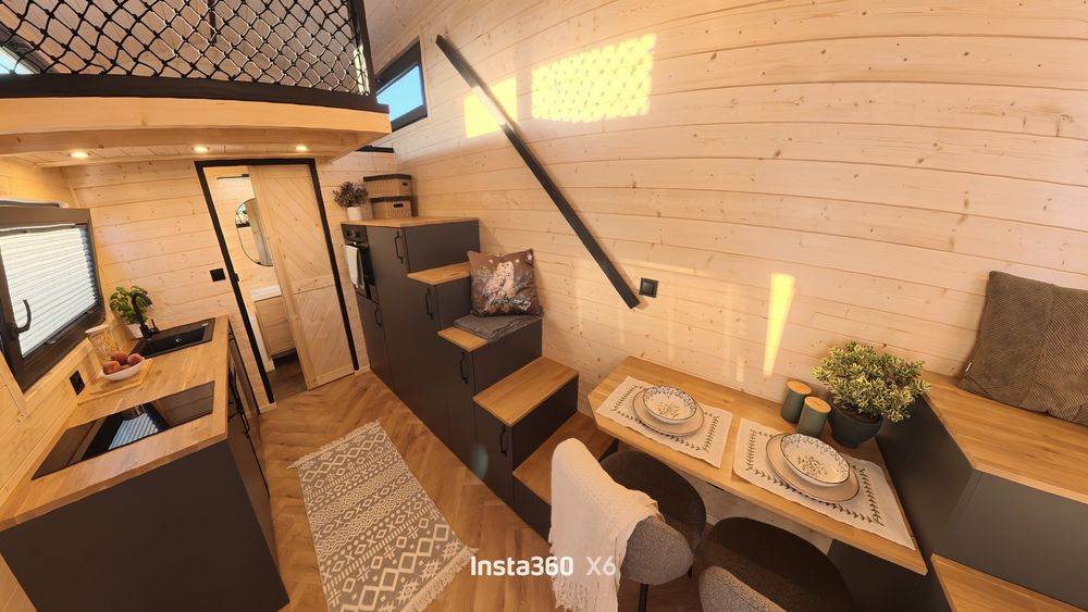 Tiny house Domek mobilny Scandi NOVA z przyczepą homologowaną