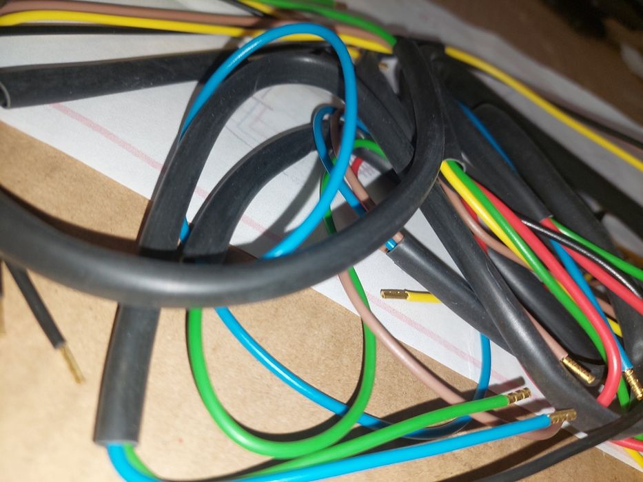 Nowa kpl instalacja elektryczna wiązka rama wsk125 m06-b1 dwuramowka