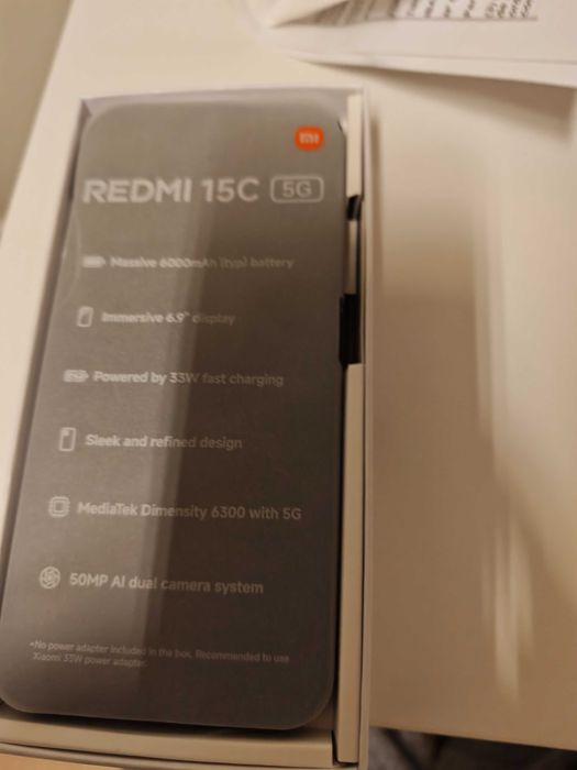 Xiaomi Redmi 15C, 5G, GB de RAM e extensão 4+4