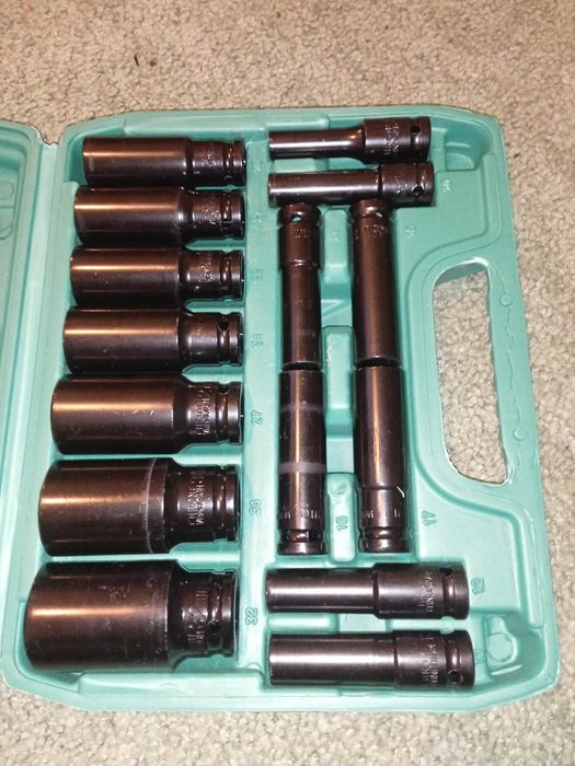 Набір ударних довгих голівок 1/2"