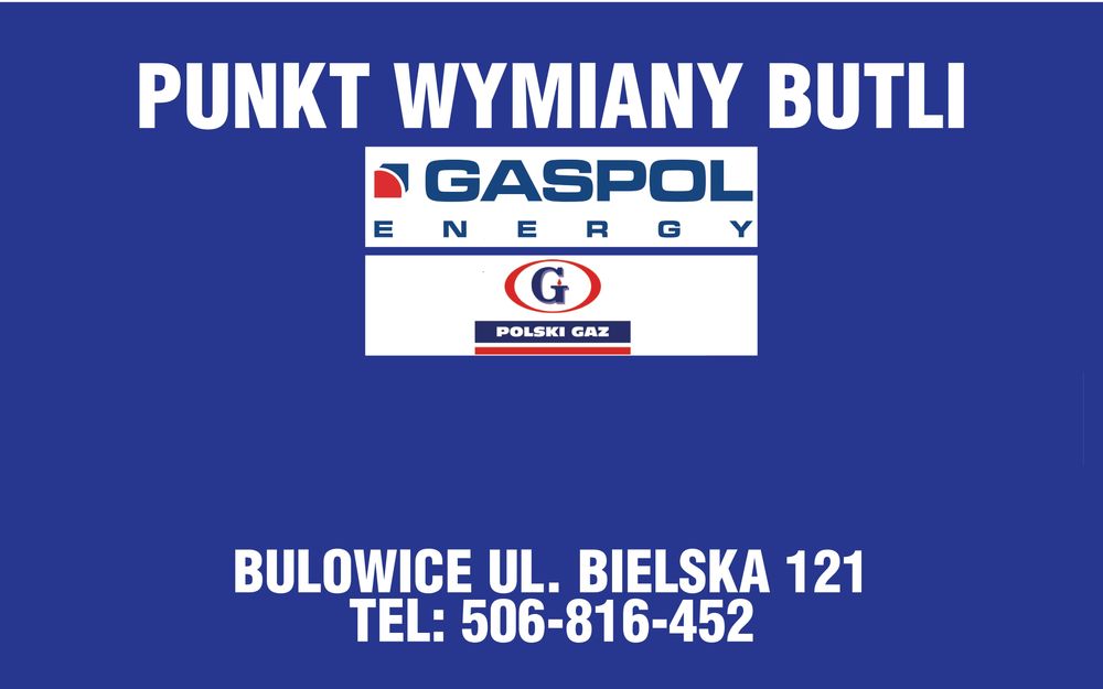 PUNKT WYMIANY BUTLI GAZOWYCH 11KG Propan-Butan Kuchenki, Wózki Widłowe