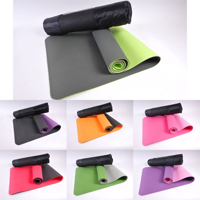 Tpe 6-8мм килимок для фітнесу, йоги, каремат , коврик для фитнеса