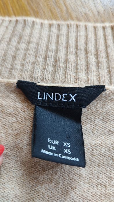 Cienki sweterek wełna i kaszmir firmy Lindex