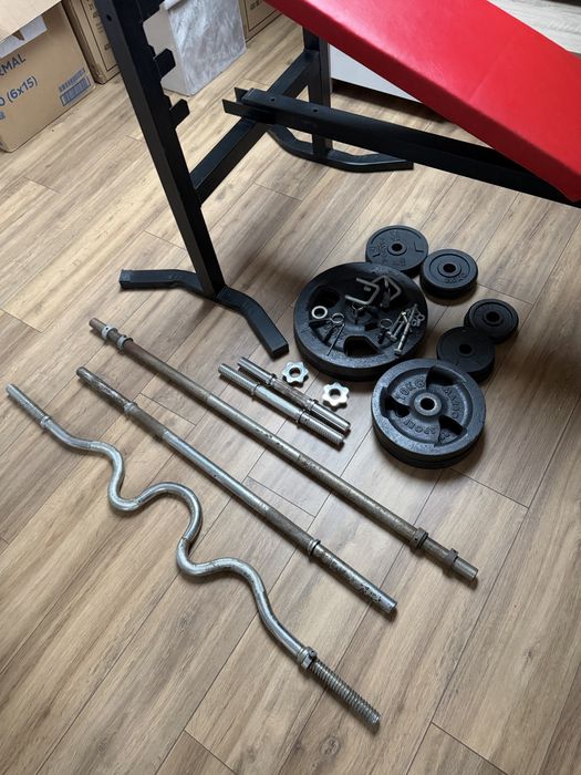 obciążniki na siłownię + gryfy
