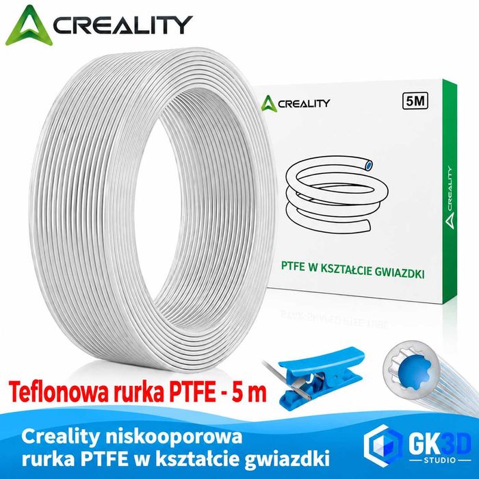 Creality Rurka PTFE 5 m Do Drukarki 3D – Profil Gwiazdkowy