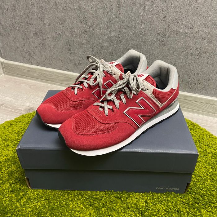 Червоні чоловічі кросівки New Balance 574