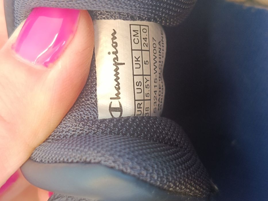Buty sportowe champion 38 białe niebieskie