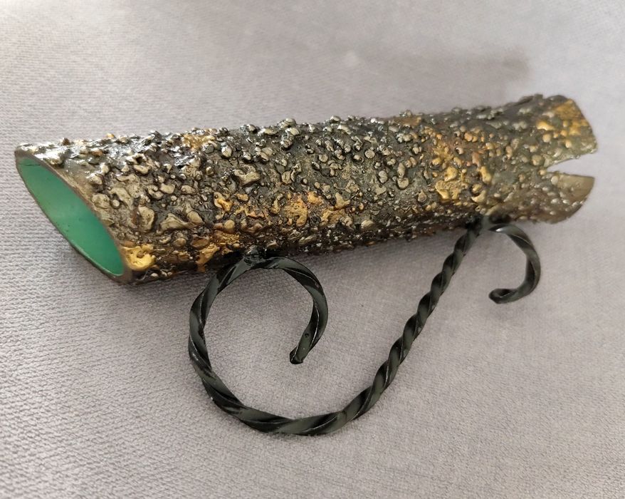 Lata 60/70 METALOPLASTYKA wazon metalowy