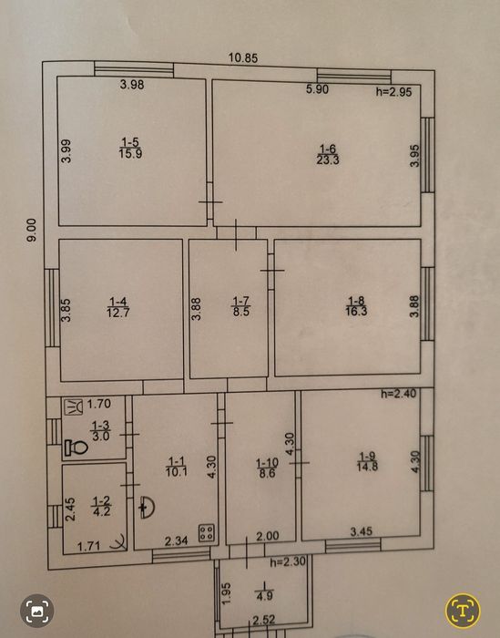 Добротний будинок з ділянкою 10 соток