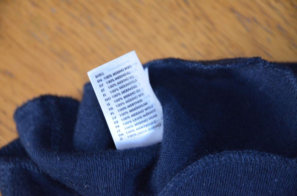 kominiarka 100% wool granat 44/46/4-9m