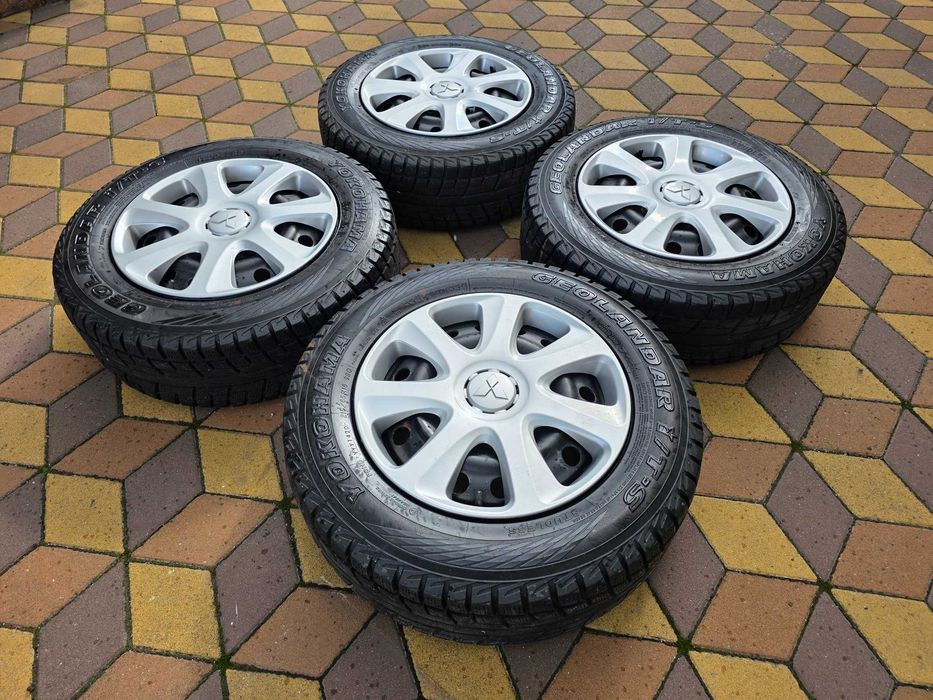 Колеса Mitsubishi Outlander ASX R16 5x114.3 / Зима Yokohama / Диски + ковпаки
