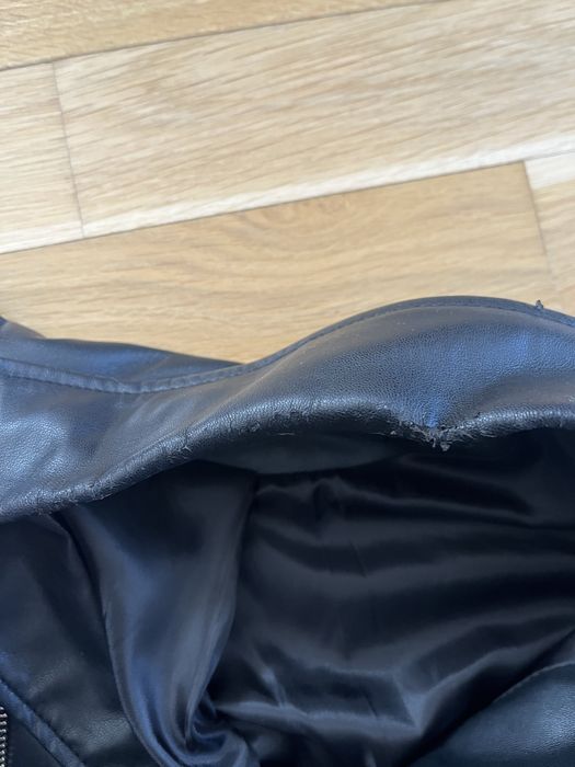 Kurtka ekoskóra Trussardi Jeans 44 czarna