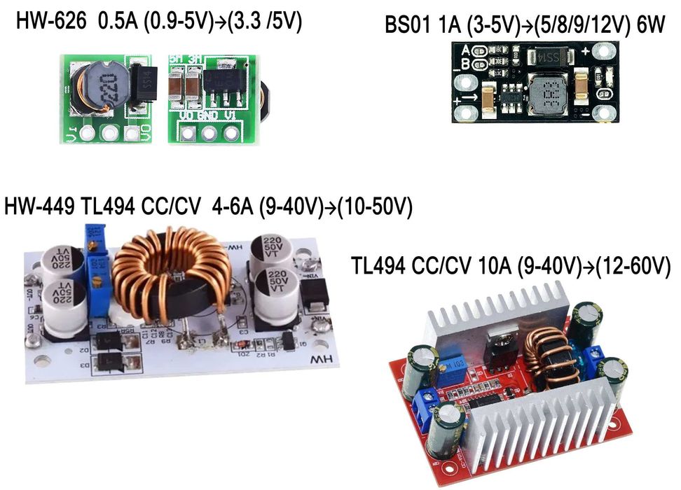 DC-DC  HW-626  BS01  TL494 СС/СV Підвищуючий модуль