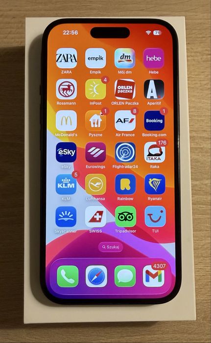 iPhone 15 256 GB Czarny | Dobry stan | 87% baterii | Bez napraw