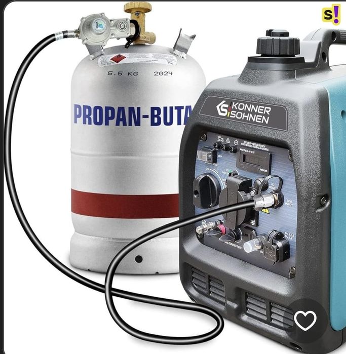 Інверторний генератор на бензині/зрідженому газі  K&S 3100іGS