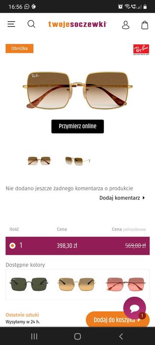 Okulary przeciwsłoneczne vision express