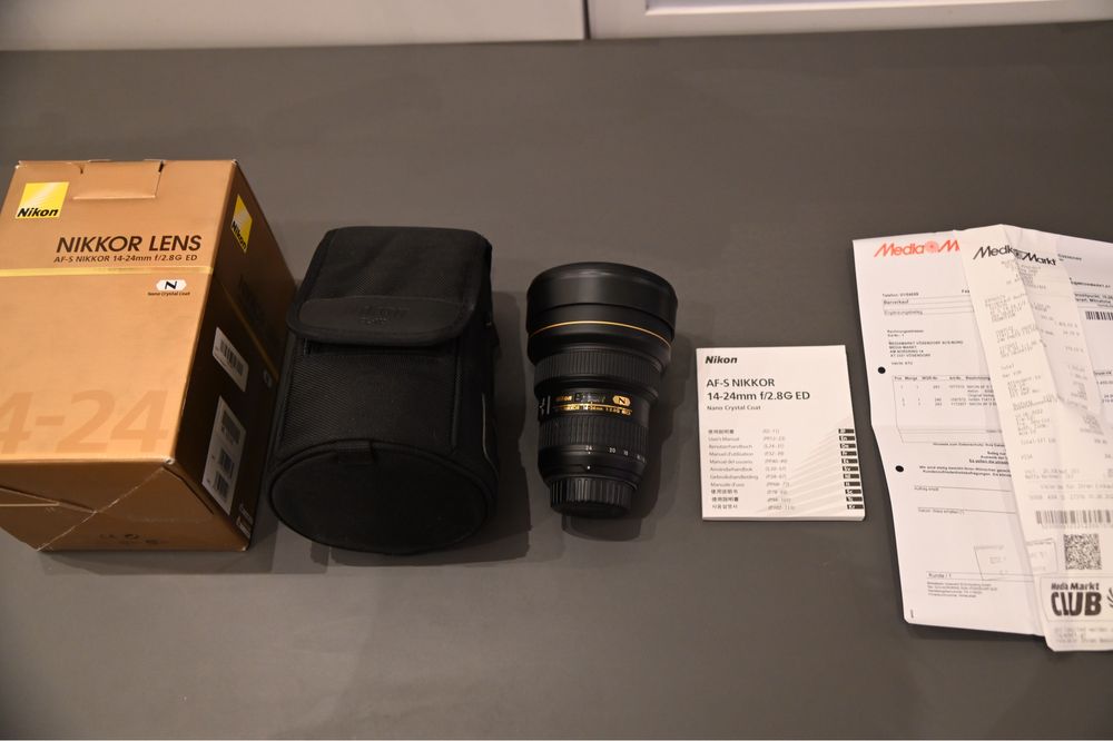 Обʼєктив для Nikon Nikkor AF-S 14–24mm f/2.8 Новий!
