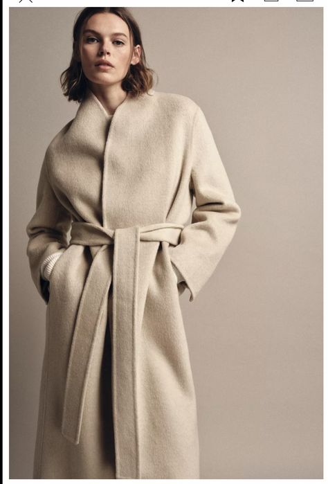Шерстяне пальто zara