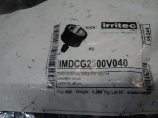 Gotejadores autocompensantes 4l/h- saco com 500 gotejadores