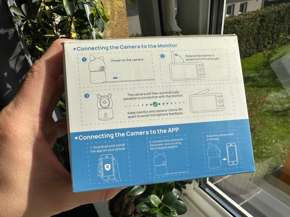 Niania elektroniczna CZEview Baby Monitor BM6 biały TOMI-TECH