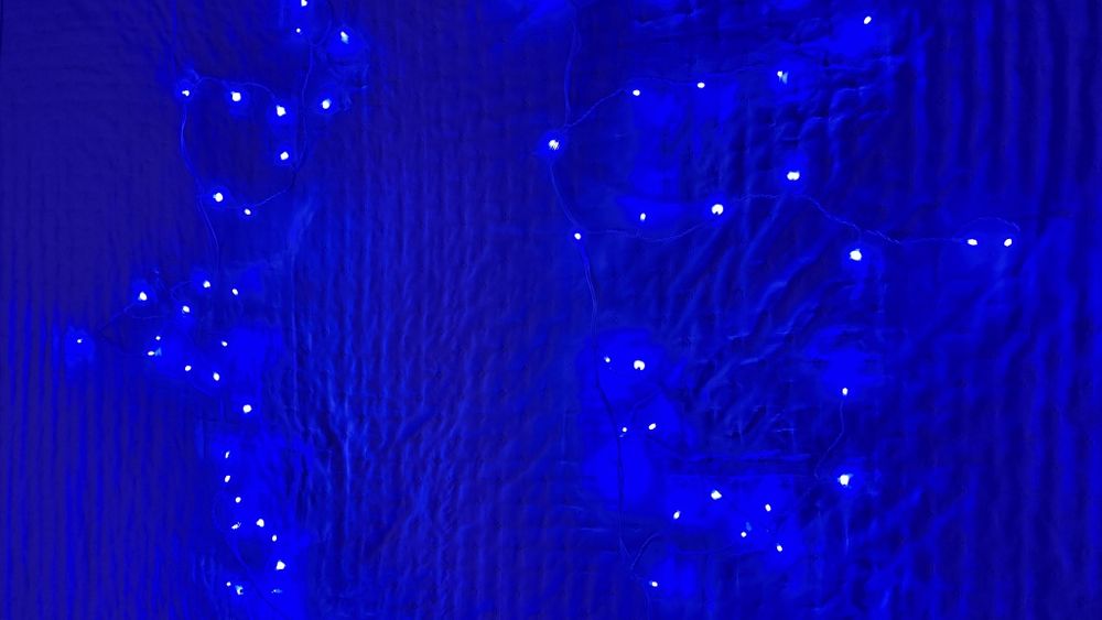 Гірлянда вулична 3 м (синя)