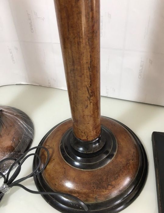 Candeeiro de luxo (madeira / metal) - NOVOS - candeeiros