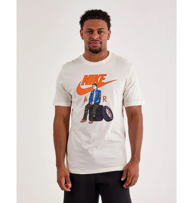 Футболка Nike Air M-L оригинал мужская хлопковая молочная