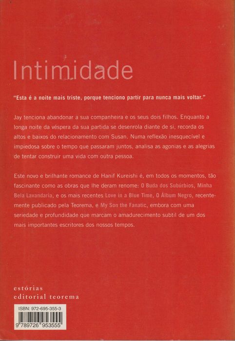 Intimidade - Hanif Kureishi