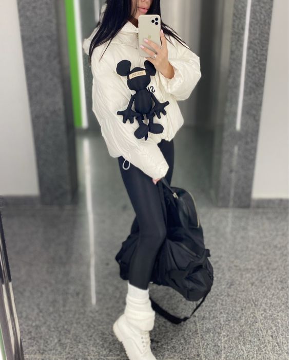 Женский белый пуховик (s/m)