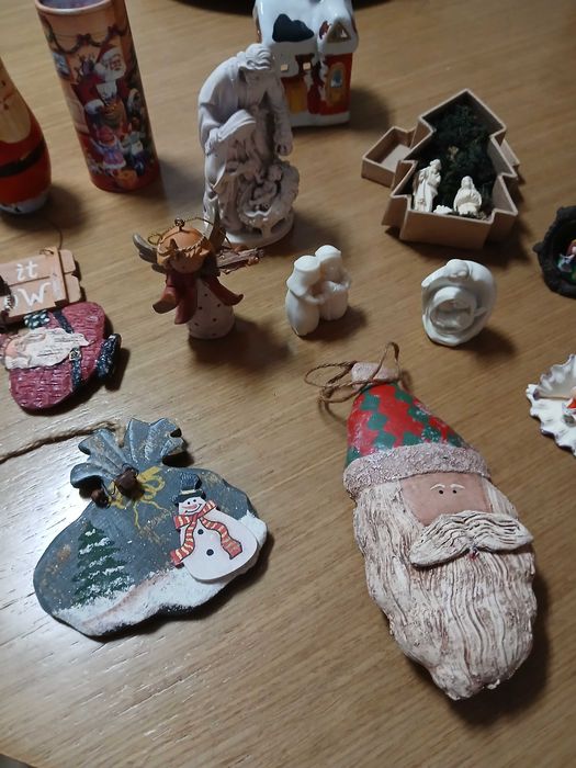 Conjunto de várias decorações de Natal (13 peças; valor por tudo)