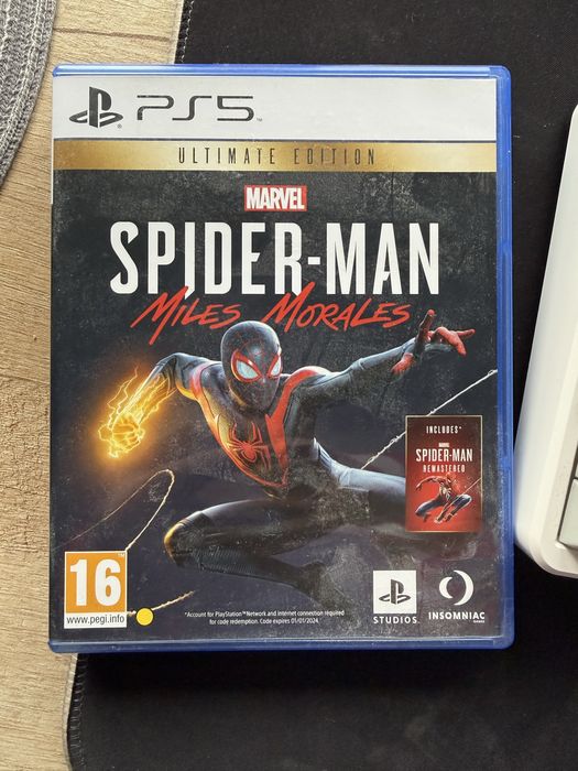 Продам игры spider man miles morales ps5 ultimate edition