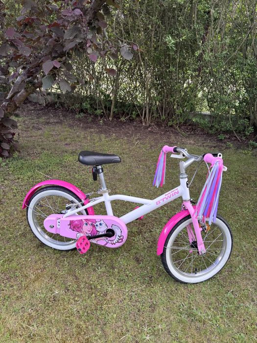 Rowerek dziecięcy  B'Twin 500 Docto Girl 16" Jr Różowy