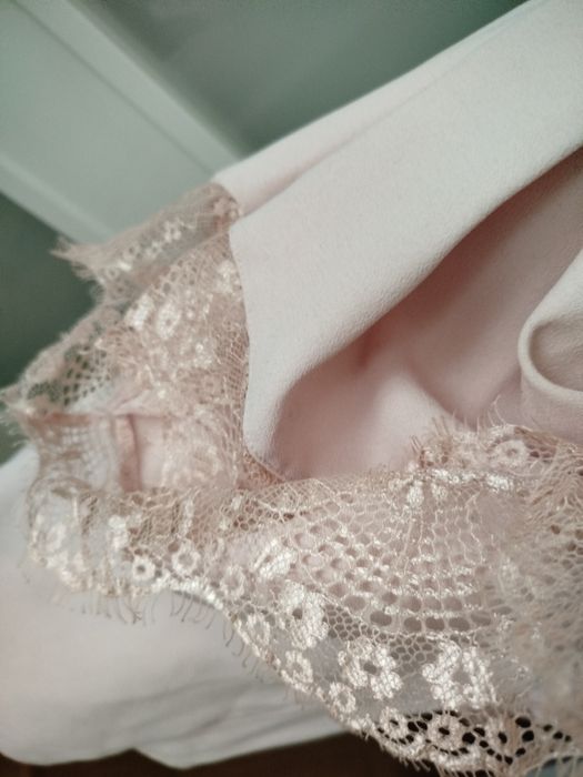 River Island elegancka sukienka pudrowy róż